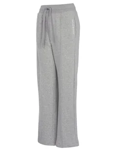 Emporio Armani Damskie spodnie dresowe o luźnym kroju, jasnoszary melanżowy, XL - Spodnie damskie - miniaturka - grafika 1