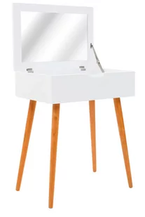 Toaletka W Stylu Skandynawskim Z Chowanym Lustrem - Vivienne 3X 60X75 - Toaletki - miniaturka - grafika 1