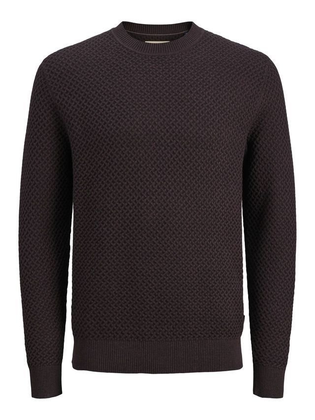 maglie uomo jack and jones 12286611 blubarkley chocolate detail twist