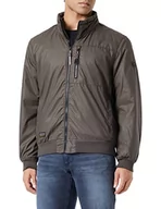 Bluzy męskie - camel active Męska bluza ze stójką, Beluga, 64 - miniaturka - grafika 1