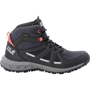 Jack Wolfskin Woodland 2 Texapore Mid W damskie buty trekkingowe, szary (Graphite), 37 eu - Buty trekkingowe damskie - miniaturka - grafika 1