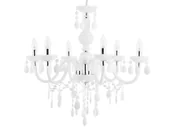 Lampy sufitowe - Beliani Żyrandol biały KALANG L - miniaturka - grafika 1