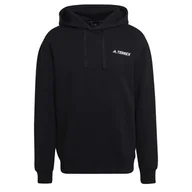 Bluzy sportowe męskie - Męska Bluza ADIDAS TX LOGO HOODY HE1763 – Czarny - miniaturka - grafika 1