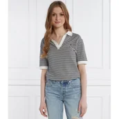 Koszulki i topy damskie - Tommy Hilfiger Polo LYOCELL | Relaxed fit - miniaturka - grafika 1