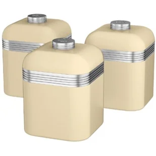 SWAN Pojemnik SWKA1020CN Kremowy (3 sztuki) - Pojemniki kuchenne - miniaturka - grafika 1