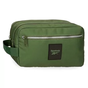 Reebok Arlie Neceser Dwie przegródki Adaptacyjny Zielony 26x16x12 cms Poliester, Zielony, Talla única, regulowana kosmetyczka dwukomorowa - Kosmetyczki, organizery i kuferki - miniaturka - grafika 1
