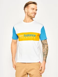Koszulki męskie - New Balance T-Shirt Essential Icon MT01525 Biały Relaxed Fit - grafika 1