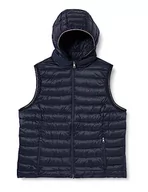 Kamizelki damskie - Tommy Hilfiger Damska kamizelka CRV LW wyściełana globalna w paski, pustynne niebo, 52, Pustynne niebo - miniaturka - grafika 1