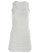 Koszulki i topy damskie - Winshape Damska koszulka fitness typu longtop WTR15 z bocznym marszczeniem, styl slim fit, szary melanż - miniaturka - grafika 1