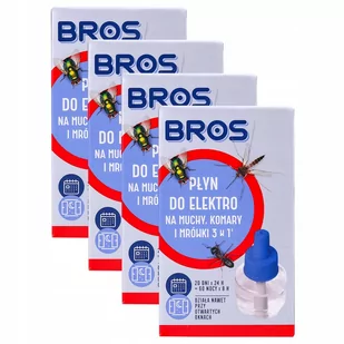4x PŁYN DO ELEKTRO NA MUCHY KOMARY MRÓWKI BROS 3w1 - Zwalczanie i odstraszanie szkodników - miniaturka - grafika 1