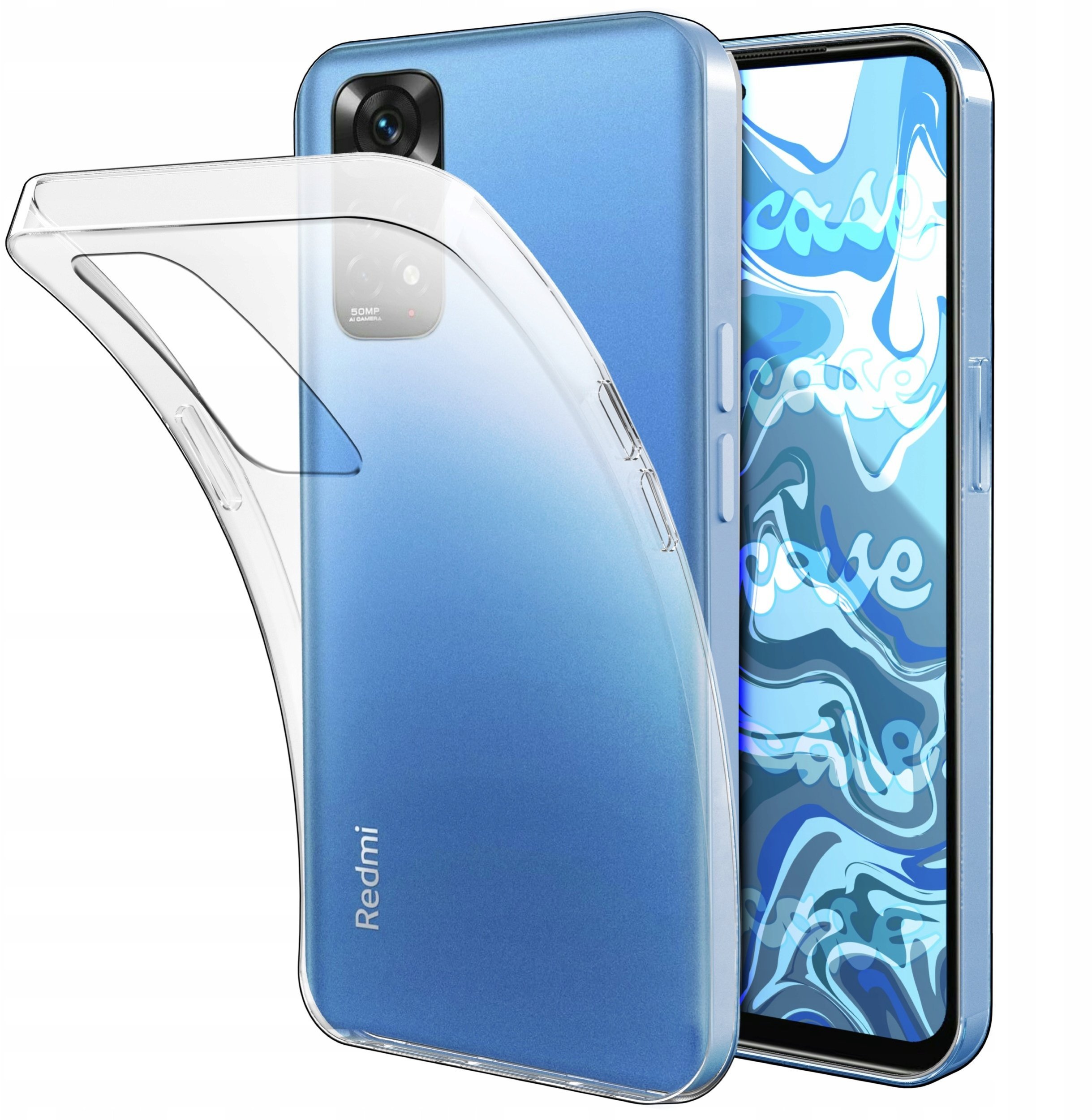 Etui Do Xiaomi Redmi Note 11 4G / 11S 4G Przezroczyste, Silikon Szkło