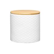 Pojemniki kuchenne - Pojemnik kuchenny Tuvo z bambusową pokrywką biały 670 ml AMBITION - miniaturka - grafika 1