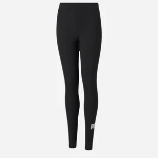 Młodzieżowe legginsy sportowe dla dziewczynki Puma Ess Logo Leggings G 58703501 164 cm Czarne (4063697162327) - Spodnie i spodenki dla dziewczynek - miniaturka - grafika 1