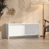Szafki RTV - Lumarko Szafka pod TV, biała, 90x35x40 cm, płyta wiórowa - miniaturka - grafika 1