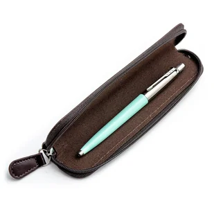 Zestaw prezentowy Parker Jotter Miętowy w brązowym etui - Zestawy piśmiennicze - miniaturka - grafika 1