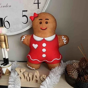Poduszka Świąteczna Piernik Dziewczynka - Ozdoby bożonarodzeniowe - miniaturka - grafika 1