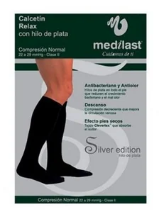 Pończochy uciskowe Medilast Calcetín Relax Con Silver Talla L (8470001668783) - Bielizna lecznicza - miniaturka - grafika 1