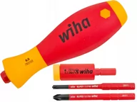 Akcesoria do elektronarzędzi - Wiha Zestaw adapterów dynamometrycznych easyTorque electric z uchwytem slimVario i bitami slimBit SL/PZ 4-cz. w opakowaniu blist 41477 - miniaturka - grafika 1