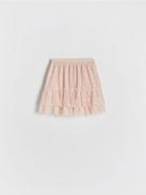 Sukienki i spódniczki dla dziewczynek - Reserved - Tiulowa spódnica - pastelowy róż - miniaturka - grafika 1