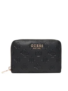 Guess Duży Portfel Damski Phoebe Slg SWPD96 65140 Czarny - Portfele - miniaturka - grafika 1