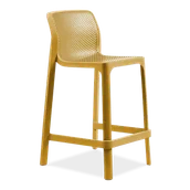 Taborety i hokery - Nardi Stołek barowy mini Net żółty - miniaturka - grafika 1