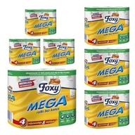 Papier toaletowy - Papier toaletowy Foxy Mega rolki bez końca (4 rolki) x 7 sztuk - miniaturka - grafika 1