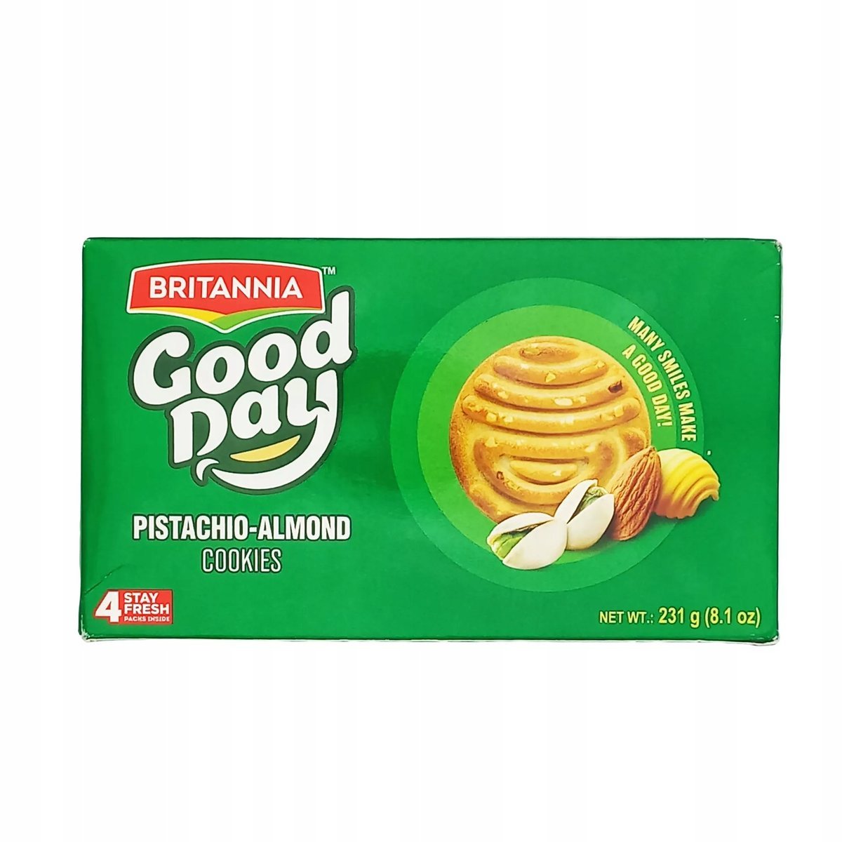 Ciasteczka z pistacjami i migdałami Good Day Britannia 231g