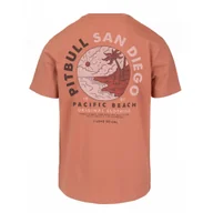 Odzież taktyczna i umundurowanie - PITBULL KOSZULKA Light Weight 170 Basic Planet Surf '25 - Łososiowa - miniaturka - grafika 1