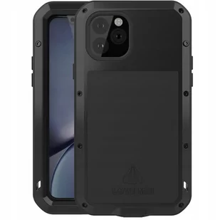 Love Mei Etui Pancerne + szkło Powerful iPhone 11 Pro , czarne 6932809613348 - Etui i futerały do telefonów - miniaturka - grafika 1