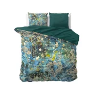 Pościel - 200x220 OCEAN DROPS niebieski pościel satyna bawełniana kpl - miniaturka - grafika 1