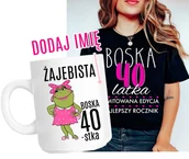 Koszulki i topy damskie - Zestaw na 40 urodziny - koszulka plus kubek z imieniem na 40 - miniaturka - grafika 1