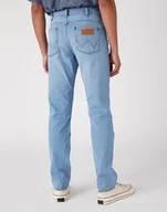 Spodnie męskie - Męskie spodnie jeansowe proste Wrangler GREENSBORO W46 L32 - miniaturka - grafika 1