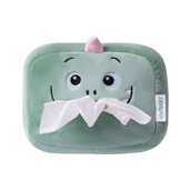 Organizery na łóżeczko - Samochodowy Organizer Pudełko na Chusteczki z Zapięciem Pluszowy Dinozaur - miniaturka - grafika 1
