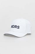 Czapki męskie - Michael Kors czapka z daszkiem kolor biały z aplikacją - miniaturka - grafika 1