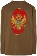 Koszulki męskie - Czarnogóra Flaga Odcisk Longsleeve Rozm.S - miniaturka - grafika 1