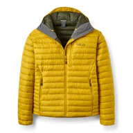 Kurtki męskie - Męska kurtka puchowa Rab Microlight Alpine Jacket dark pollen - M - miniaturka - grafika 1