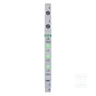 Inne akcesoria elektryczne - Lampka kontroli zasilania 3xLED zielona, slim 1/3 modułuLK-703G - miniaturka - grafika 1