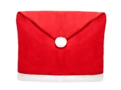 Pozostałe akcesoria świąteczne - Kraszek Pokrowiec na krzesło Czapka Mikołaja na święta Bożego Narodzenia - 2 szt. EKW111441-1 - miniaturka - grafika 1