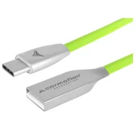 Kable USB - CarMotion Kabel USB - USB-C zielony - miniaturka - grafika 1