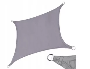 Żagiel Przeciwsłoneczny Zaciemniacz Parasol Ogrodowy 3X4M Szary Perfectlife - Parasole ogrodowe - miniaturka - grafika 1