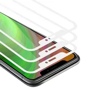 Szkła hartowane na telefon - 3X Szkło Hartowane Do Apple Iphone Xs Max Folia Pancerna Ochronny W Przezroczysty Z Białym Tempered Glass Cadorabo - miniaturka - grafika 1