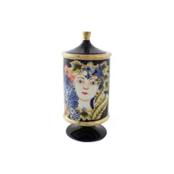 Wazony i flakony - Wazon DKD Home Decor Twarz Porcelana Niebieski 11 x 11 x 25 cm Wielokolorowy - miniaturka - grafika 1
