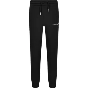 CALVIN KLEIN JEANS Spodnie dresowe | Regular Fit - Spodnie sportowe damskie - miniaturka - grafika 1