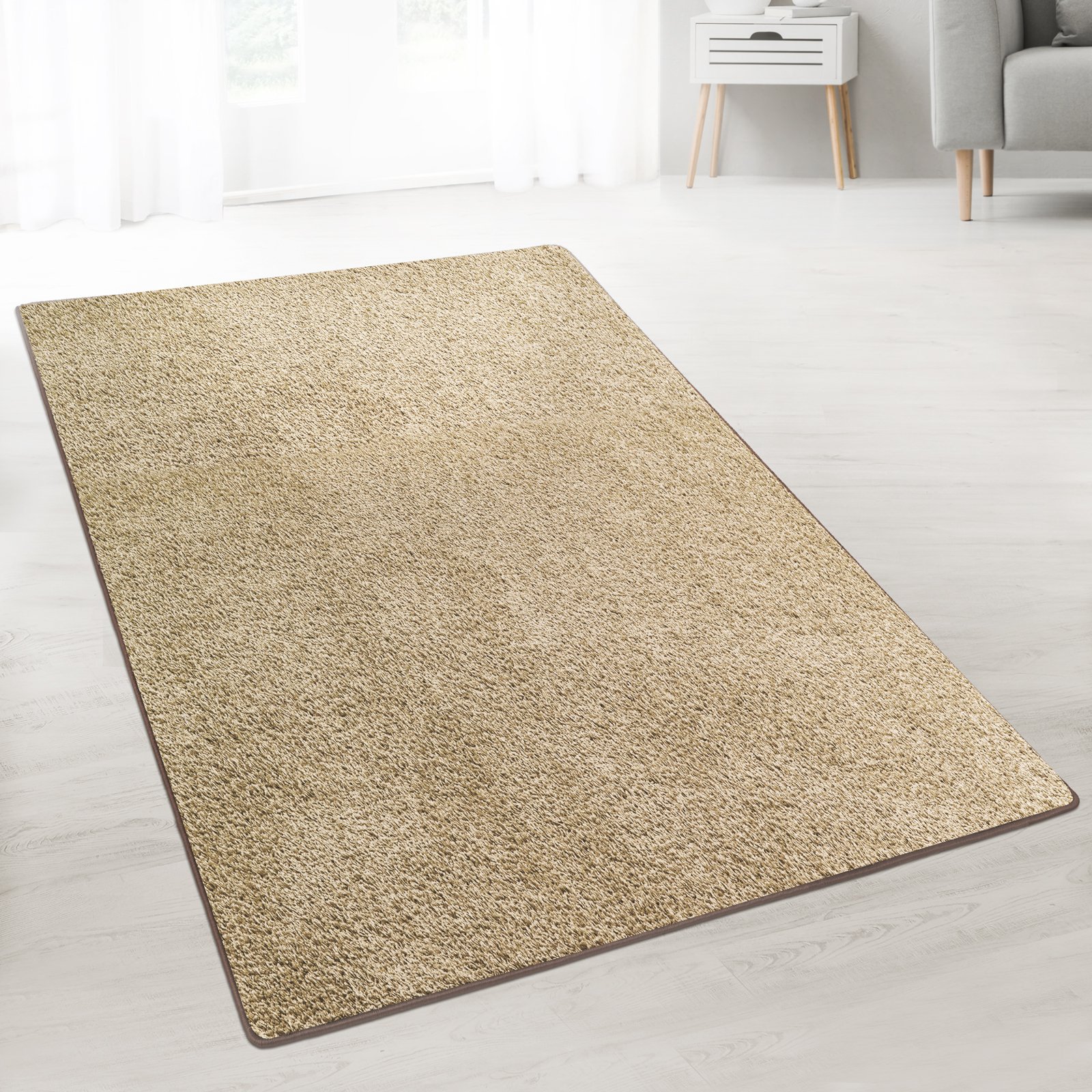 Dywan Shaggy na wymiar Barcelona Beige 70 66x100 cm
