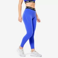 Spodnie sportowe damskie - Legginsy fitness damskie Domyos - miniaturka - grafika 1