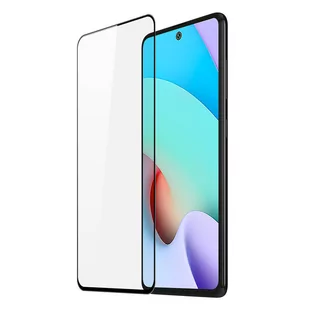 TEMPERED 9D Glass wytrzymałe szkło hartowane 9H na cały ekran z ramką Xiaomi Redmi 10 czarny (case friendly) - Szkła hartowane na telefon - miniaturka - grafika 1