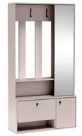 Meble do przedpokoju - Beżowa garderoba z lustrem A9-W85 - miniaturka - grafika 1