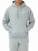 Bluzy męskie - Bluza Męska Nike Sportswear Z Kapturem Bv2654-063 Szara Bawełniana Xs - miniaturka - grafika 1