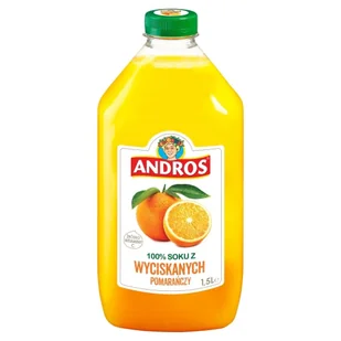 Andros - Sok pomarańczowy 100% - Soki i napoje niegazowane - miniaturka - grafika 1