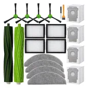 Worki do odkurzaczy - Zestaw akcesoriów do Combo I5+ J5+ – szczotka rolkowa, filtr, nakładka do mopa, worek do odkurzacza, szczotka boczna Jak pokazano - miniaturka - grafika 1